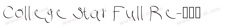 College Star Full Re字体转换